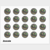 5e Special Forces Groep Groene Baretten Vietnam Oo Ronde Sticker (Vel)
