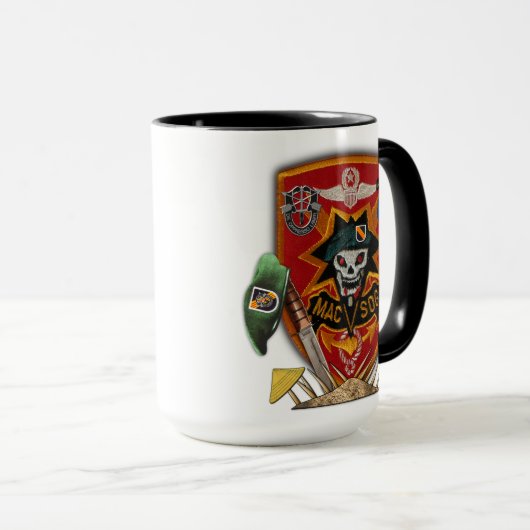 5e Special Forces Groep MACVSOG Vietnam Veteranen Mok (Voorkant rechts)