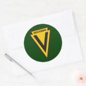 5e Special Forces Group school - Nha Trang patch Ronde Sticker (Envelop)
