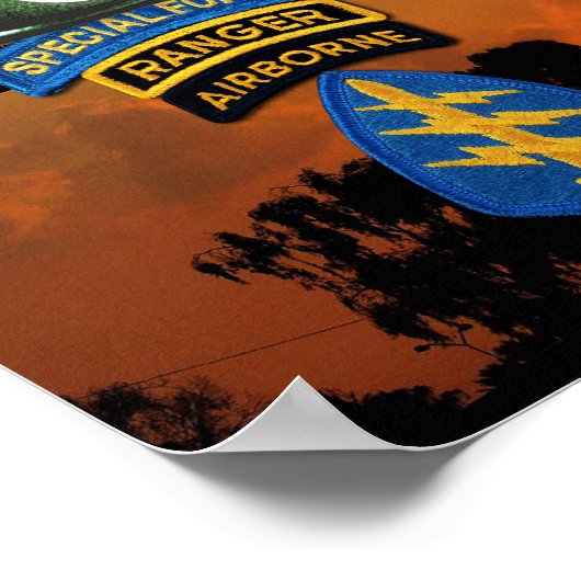 5e Special Forces Group SFG SF Veterans LRRP Poster (Hoek)