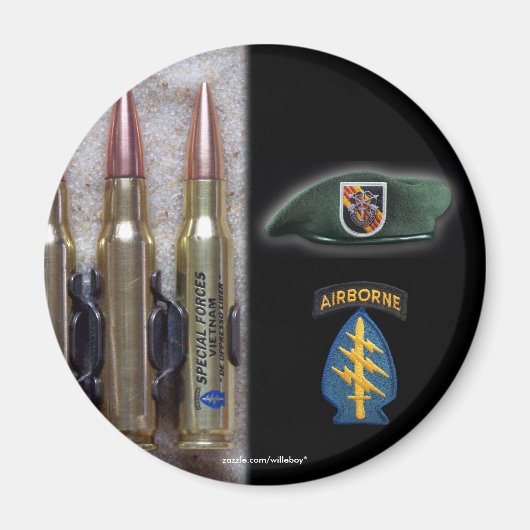 5e Special Forces Veterans Veterans Vietnam Magnet (Voorkant)
