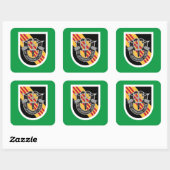 5E SPECIALE EENHEDEN GROEP BERET FLASH/DUI VIERKANTE STICKER (Vel)