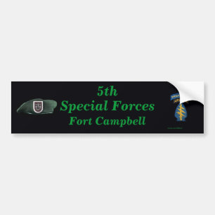 5e speciale groep Fort Campbell iraq Bumper Bumpersticker