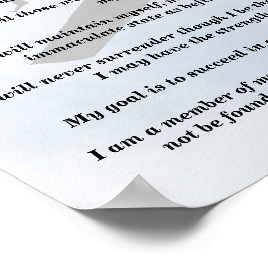 5e speciale groep van de strijdkrachten Groene Ber Poster (Hoek)