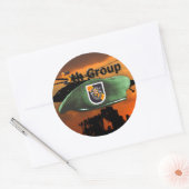 5e speciale groep van de strijdkrachten Groene Ber Ronde Sticker (Envelop)