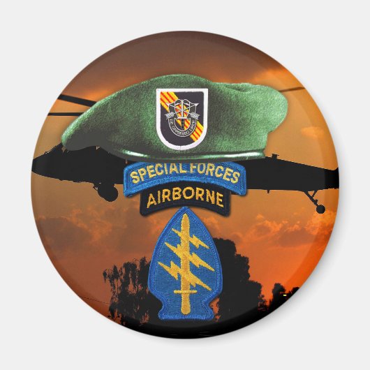5e speciale groep veteranen vietnam vets magneet (Voorkant)