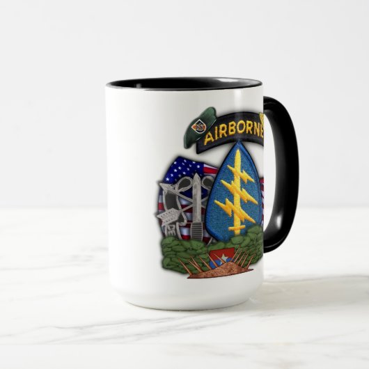 5e speciale groep veteranen vietnam vets mok (Voorkant rechts)