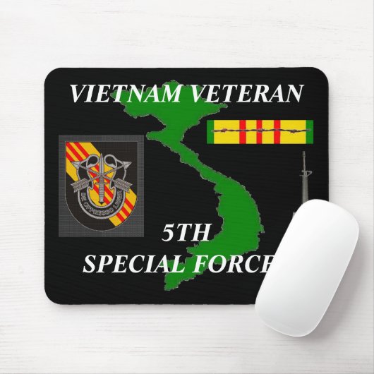 5e speciale strijdkrachten Vietnam Mousepad 2/b Muismat (Met muis)