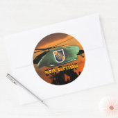 5e speciale troepengroep groene berets SFG SF Vets Ronde Sticker (Envelop)