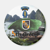 5e speciale troepengroep SF SFG Veterans Veterans Magneet (Voorkant)