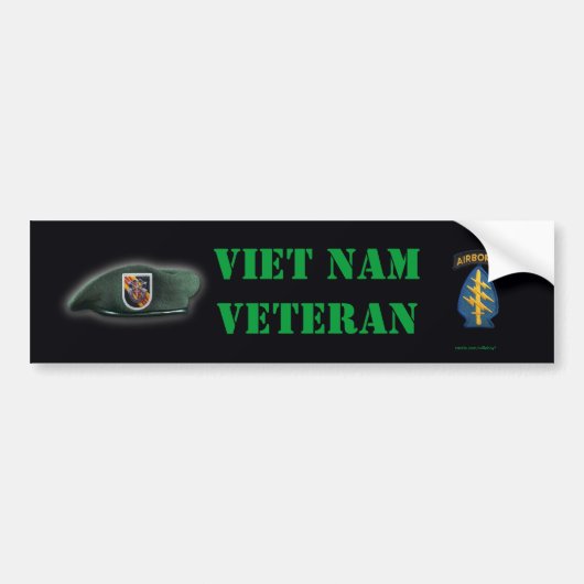 5e speciale troepenmacht flash vietnam Bumperstick Bumpersticker (Voorkant)
