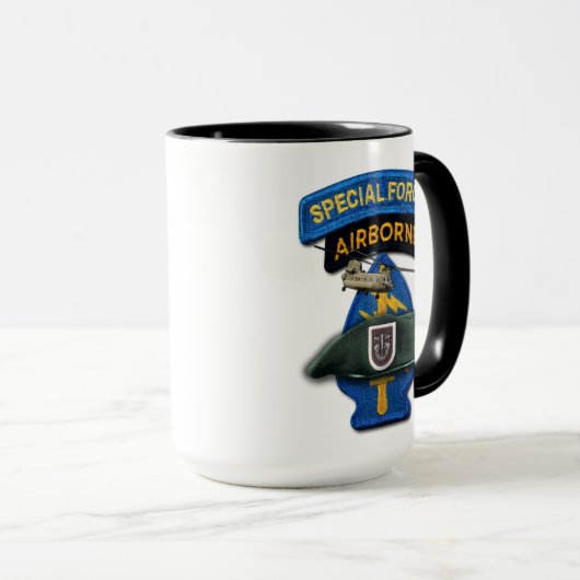 5e speciale troepenmacht SF SFG Veterans Veterans Mok (Voorkant rechts)