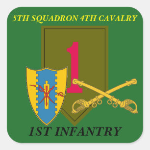 5E SQUADRON 4E CAVALERIE 1E INFANTERIE STICKERS