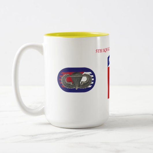 5E SQUADRON 73RD CAVALRY-MOK TWEEKLEURIGE KOFFIEMOK (Links)