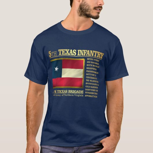 5e Texas Infantry (BA2) T-shirt (Voorkant)