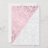 5e trouwdag ontwerp - Roze Kaart (Achterkant)