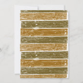 5e uitnodiging voor het Jubileum van Wooden Weddin (Achterkant)