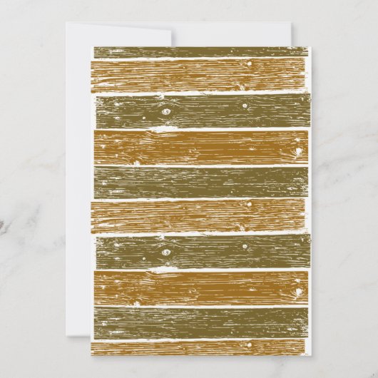 5e uitnodiging voor het Jubileum van Wooden Weddin (Achterkant)