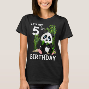 5e verjaardag 5 jaar oud artikel Panda 6 T-shirt