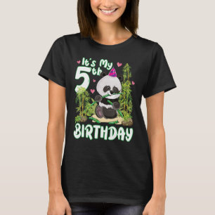 5e verjaardag 5 jaar oude dierfeestdag t-shirt