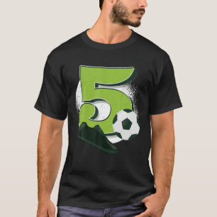 5e verjaardag 5 jaar oude kinderen Birthday Soccer T-shirt