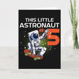 5e verjaardag astronaut skateboarden 5 jaar oude S Kaart