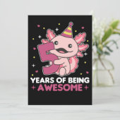 5e verjaardag Axolotl 5 jaar oude, zoete Axolotls Kaart (Staand voorkant)