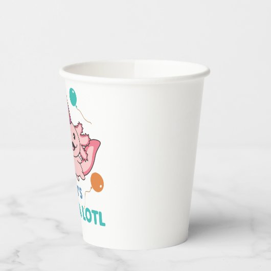 5e verjaardag Axolotl 5 jaar oude, zoete Axolotls Papieren Bekers (Links)