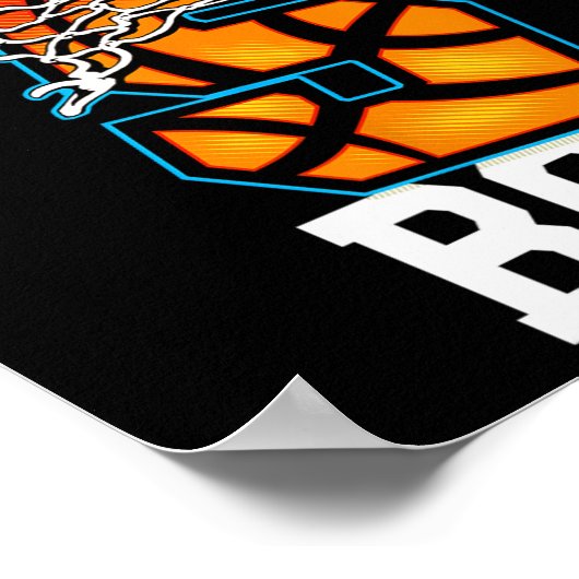 5e verjaardag Basketball 5 jaar oude Kinder cadeau Poster (Hoek)