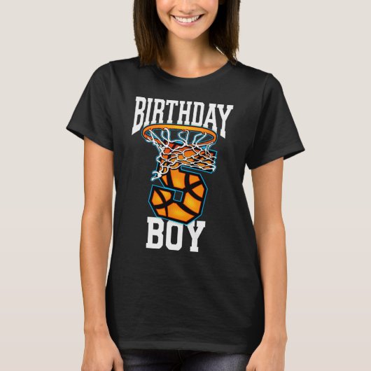 5e verjaardag Basketball 5 jaar oude Kinder cadeau T-shirt (Voorkant)