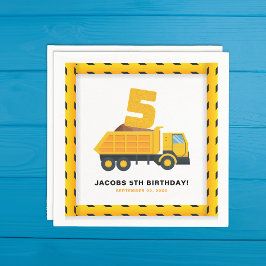 5e Verjaardag Bouw Party Servetten