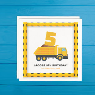 5e Verjaardag Bouw Party Servetten