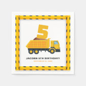 5e Verjaardag Bouw Party Servetten (Voorkant)