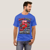 5e verjaardag Comic Style Geweldig sinds 2018 5 ja T-shirt (Voorkant volledig)