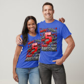5e verjaardag Comic Style Geweldig sinds 2018 5 ja T-shirt (Unisex)