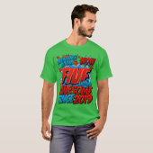 5e verjaardag Comic Style Geweldig sinds 2019 5 ja T-shirt (Voorkant volledig)