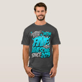 5e verjaardag Comic Style Geweldig sinds 2019 5 ja T-shirt (Voorkant volledig)