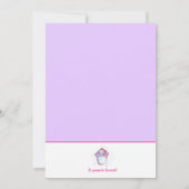 5e verjaardag cupcake baking party foto kaart (Achterkant)