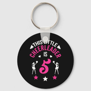 5e verjaardag Deze kleine cheerleader is 5 cheerle Sleutelhanger