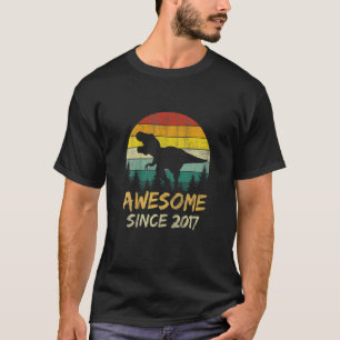 5e Verjaardag Dinosaur 5 Jaar Ongelofelijk Sinds 2 T-shirt