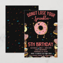 5e verjaardag Donut verlies je sprinkles niet 5 ja
