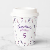 5e Verjaardag feest papieren beker. Papieren Bekers (Voorkant)
