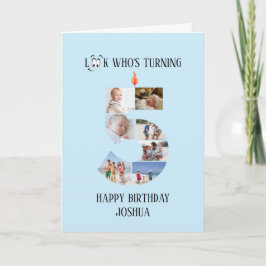 5e verjaardag fotokaart kaart