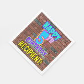 5e verjaardag ~ Fun, door Urban Graffiti geïnspire Servet (Hoek)