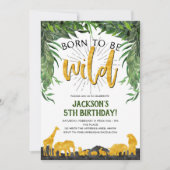 5e verjaardag, geboren om wild te zijn, Oerwoud di Kaart (Voorkant)