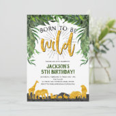 5e verjaardag, geboren om wild te zijn, Oerwoud di Kaart (Staand voorkant)