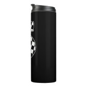 5e verjaardag geruite nummer 5 auto race vlag thermosbeker (Geroteerd rechts)