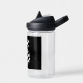 5e verjaardag geruite nummer 5 auto race vlag waterfles (Links)