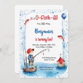 5e verjaardag Gevist Kaart (Voorkant / Achterkant)