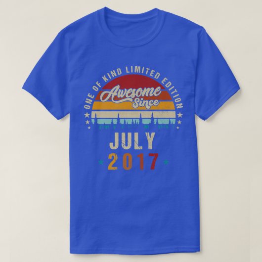 5e verjaardag Geweldige Sedert juli 2017 epic T-shirt (Design voorkant)